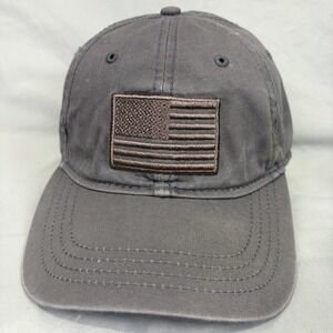 Academy Sports Baseball Hat American Flag Mens OSFM Gray Embroidered Cap